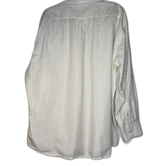 Tommy Hilfiger Shirt Size XXL 2XL Mens Blue Yellow Boxed Long Sleeve Button Up - Picture 7 of 12